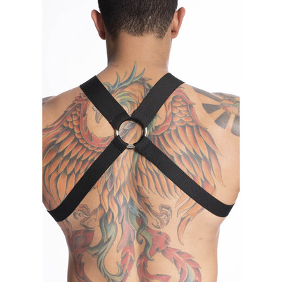 Foto 2 do produto Steves Designer - Arreio Harness Masculino em Elástico com Rebite e Puxador