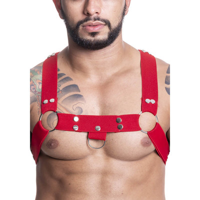 Arreio Harness em Elástico com X nas Costas - Steves Designer | Disponível em 3 Cores