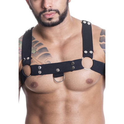 Foto 3 do produto Arreio Harness em Elástico com X nas Costas - Steves Designer | Disponível em 3 Cores