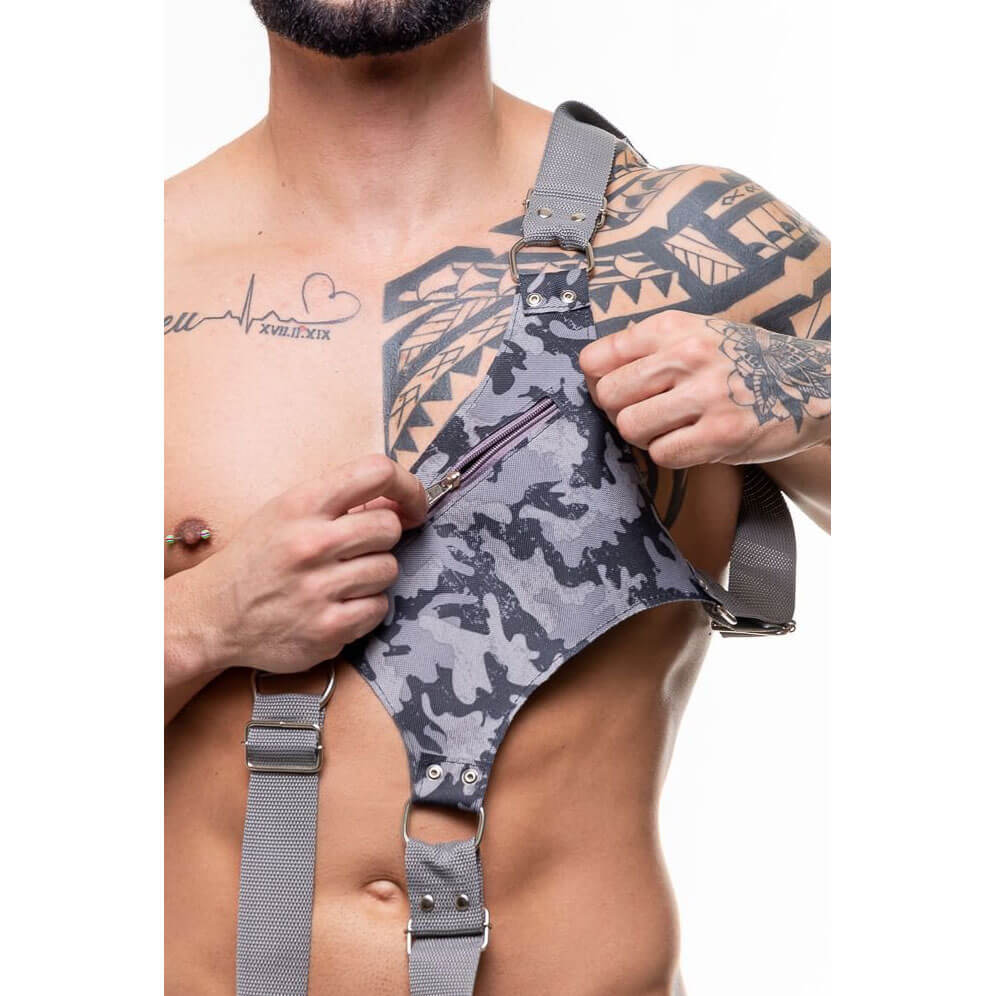 Arreio Harness Pochete com Tiras Ajustáveis - Steves Designer | Disponível em 4 Cores - 11