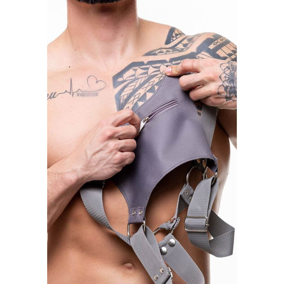 Arreio Harness Pochete com Tiras Ajustáveis - Steves Designer | Disponível em 4 Cores - 13