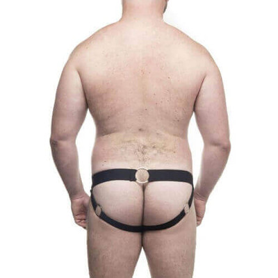 Steves Designer Big Man - Cueca JockStrap em Cirrê com Argolas | Plus Size