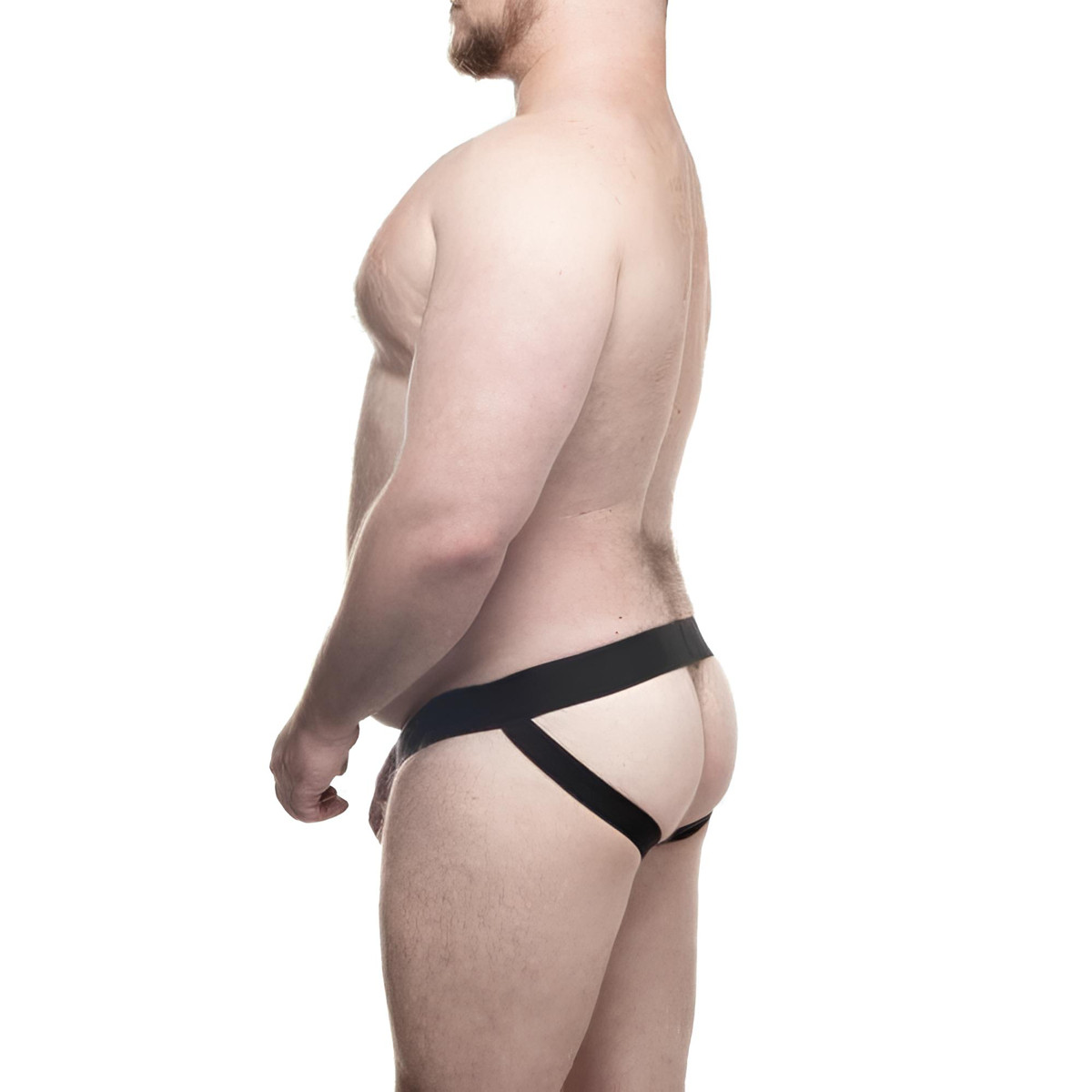 Cueca JockStrap Tapa Sexo em Cirrê - Steves Designer Big Man | Tamanho Plus Size - 2