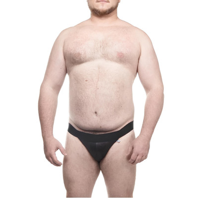 Cueca JockStrap Tapa Sexo em Cirrê - Steves Designer Big Man | Tamanho Plus Size