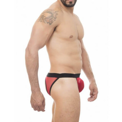 Foto 2 do produto Steves Designer - Cueca com Abertura nas Nádegas em Tule | Cor: Vermelho