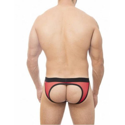 Foto 3 do produto Steves Designer - Cueca com Abertura nas Nádegas em Tule | Cor: Vermelho