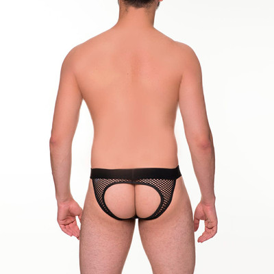 Cueca em Arrastão com Abertura nas Nádegas - Steves Designer | Tamanho Único