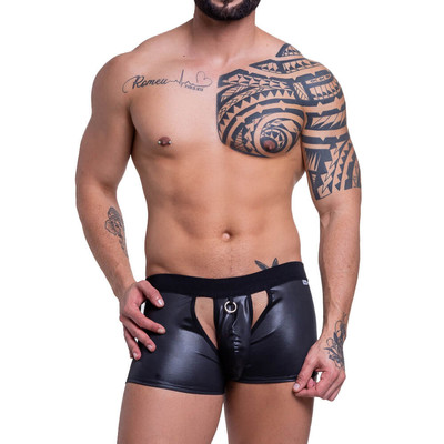 Foto 1 do produto Steves Designer - Cueca Boxer em Cirrê com Bojo Frontal Aberto - Tamanho Único