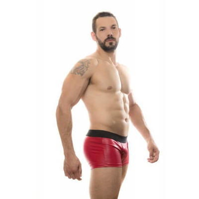 Foto 3 do produto Steves Designer - Cueca Boxer em Cirrê | Cor: Vermelho