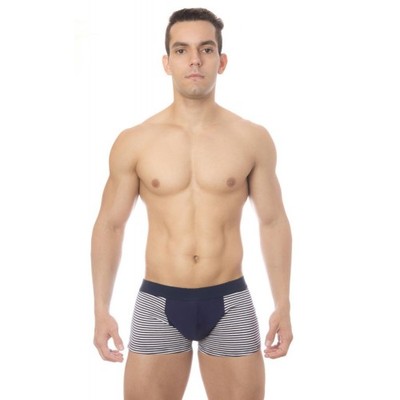 Foto 1 do produto Steves Designer - Cueca Boxer Listrada | Azul Marinho e Branco