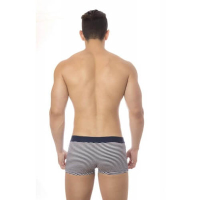 Foto 3 do produto Steves Designer - Cueca Boxer Listrada | Azul Marinho e Branco