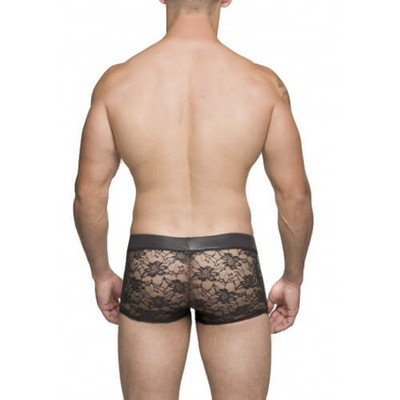 Foto 2 do produto Steves Designer - Cueca Boxer com Renda Florida