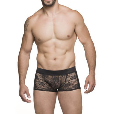 Foto 1 do produto Steves Designer - Cueca Boxer com Renda Florida