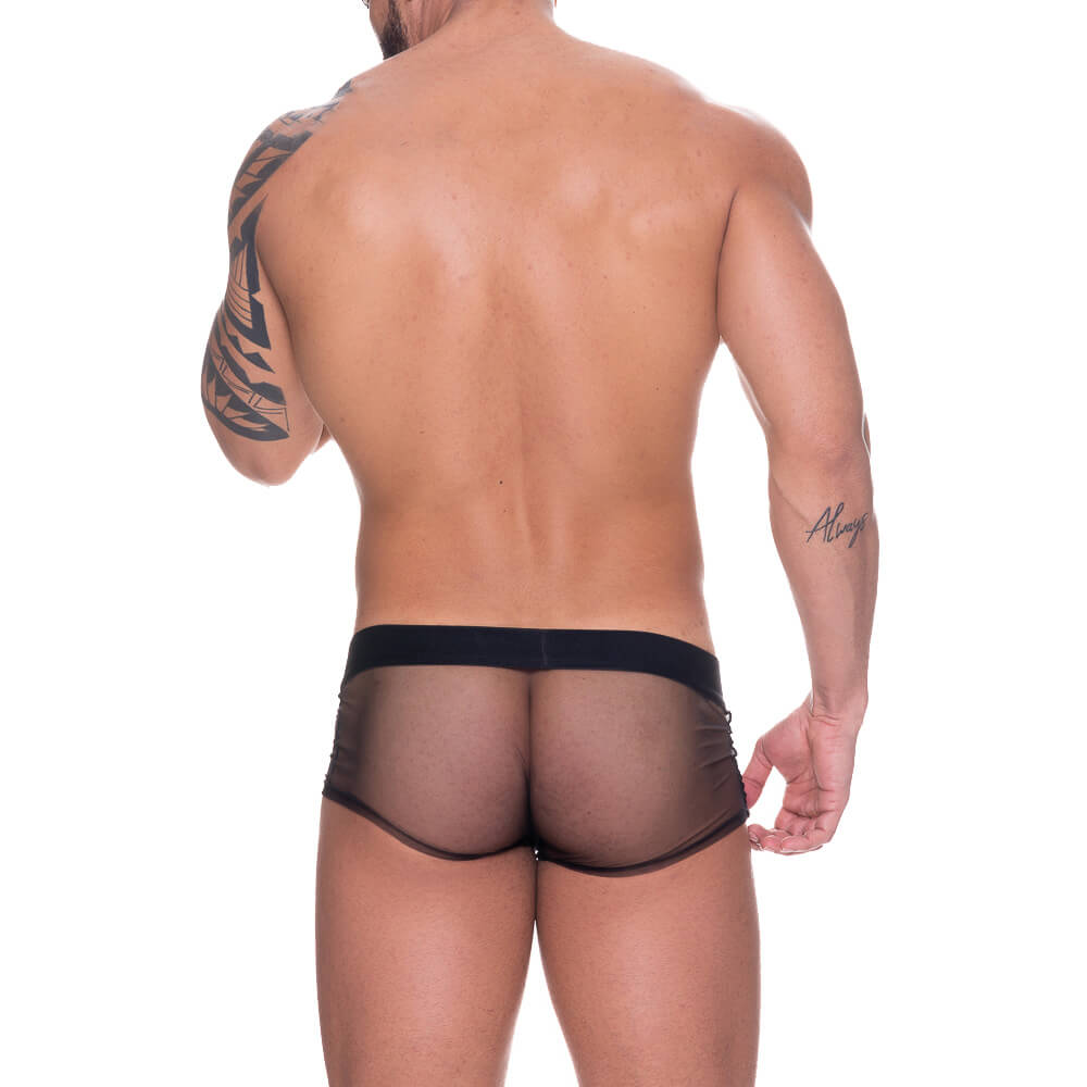 Steves Designer - Cueca Boxer em Tule com Transparência | Tamanho Único - 2