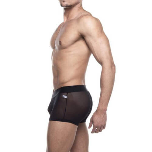 Steves Designer - Cueca Boxer em Tule Transparente | Cor: Preto - 2