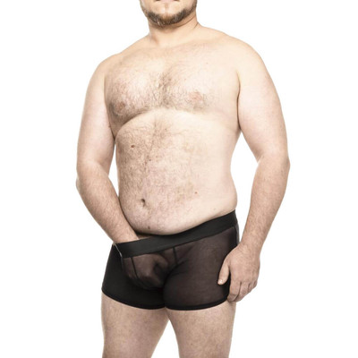 Foto 1 do produto Steves Designer - Cueca Boxer em Tule Transparente | Tamanho: Plus