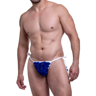 Cueca Fio Dental com Franja e Missangas - Steves Designer | Tamanho Único | Disponível em 2 Cores