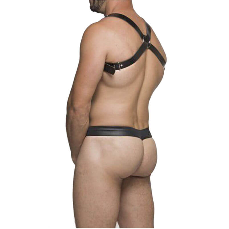 Cueca Jock Fio Dental com Anel Peniano em Argola | Steves Designer - 3