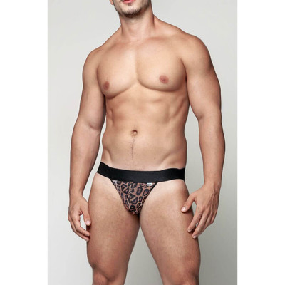 Cueca Jock Strap Onça em Tule Com Forro - Steves Designer | Tamanho Único