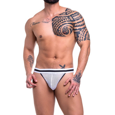 Foto 4 do produto Steves Designer - Cueca JockStrap em Arrastão e Fio Dental | Disponível em 2 Cores