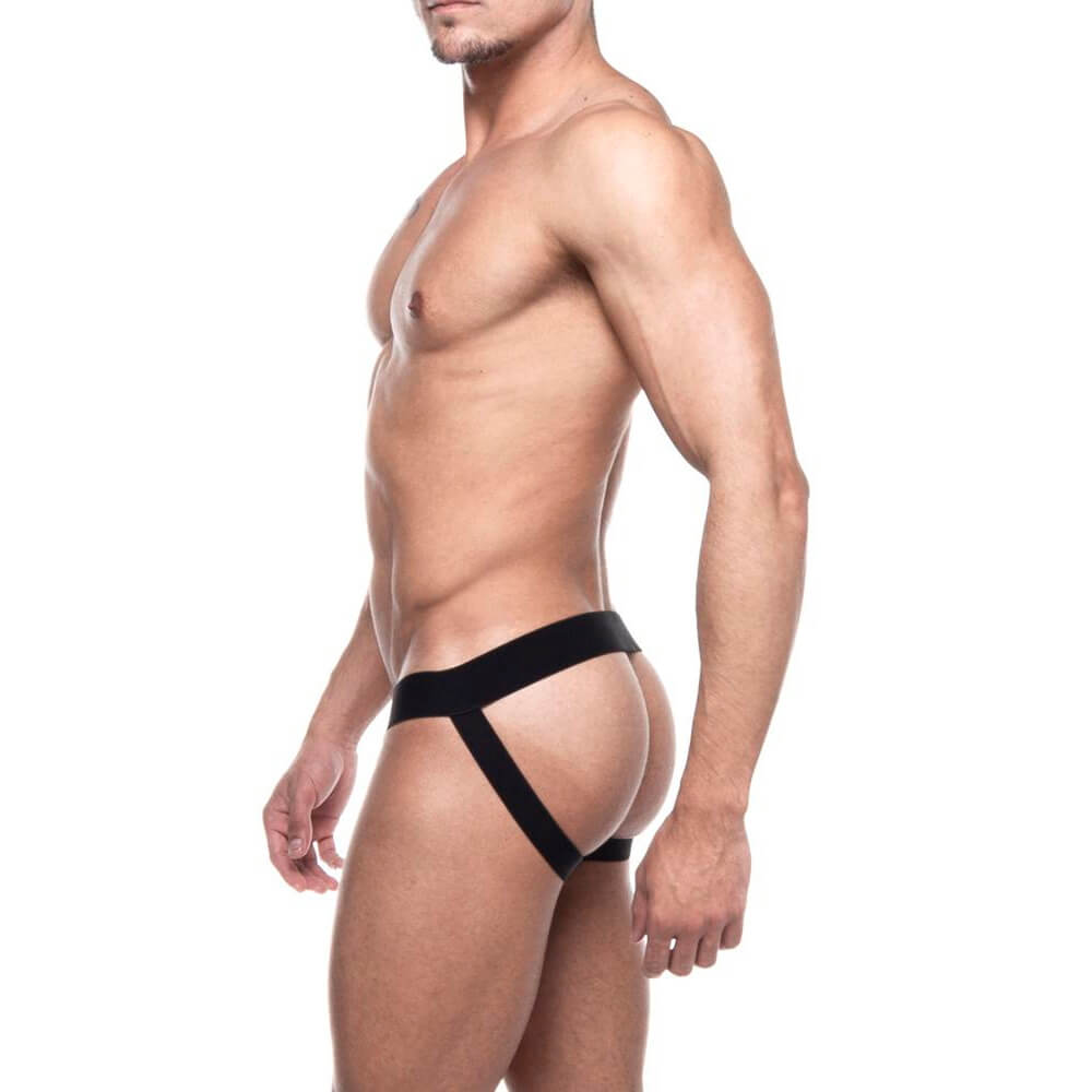 Steves Designer - Cueca JockStrap Básica em Tecido Confortável | Cor: Preto - 2