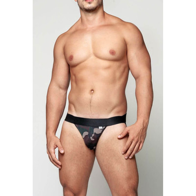 Foto 1 do produto Steves Designer - Cueca JockStrap Camuflada em Tule com Forro | Tamanho Único