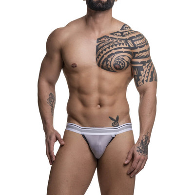 Cueca JockStrap em Cirrê com Elástico Tricolor na Cintura - Steves Designer | Tamanho Único