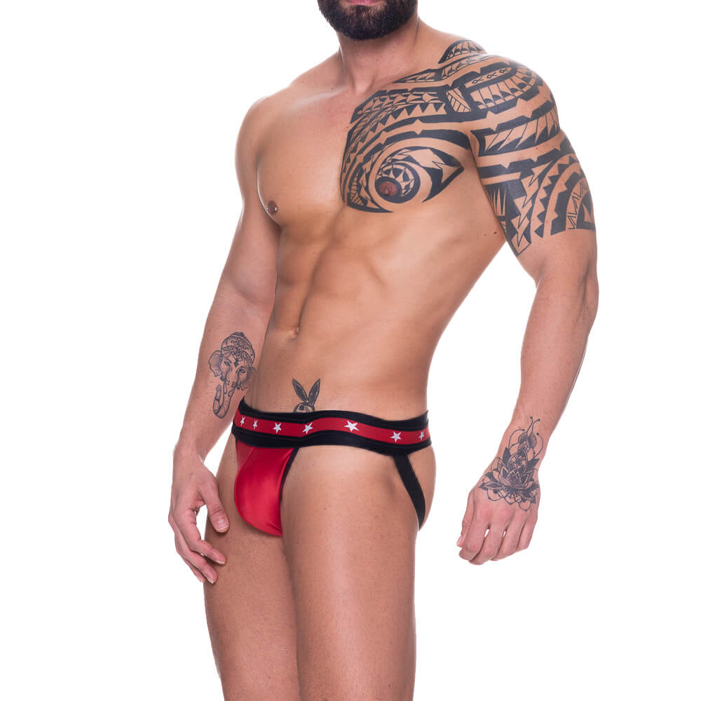 Cueca JockStrap em Cirrê com Estrelas no Elástico - Steves Designer | Tamanho Único - 2