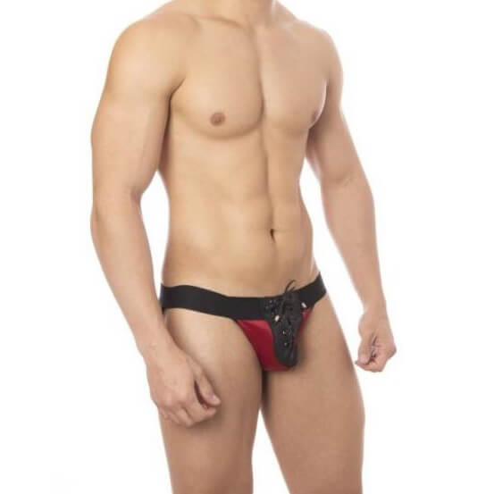 Cueca Jockstrap em Cirrê com Ilhós - Steves Designer | Tamanho Único | Disponível em 2 Cores - 2