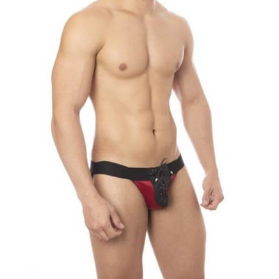 Foto 2 do produto Cueca Jockstrap em Cirrê com Ilhós - Steves Designer | Tamanho Único | Disponível em 2 Cores