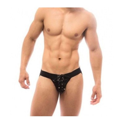 Foto 4 do produto Cueca Jockstrap em Cirrê com Ilhós - Steves Designer | Tamanho Único | Disponível em 2 Cores