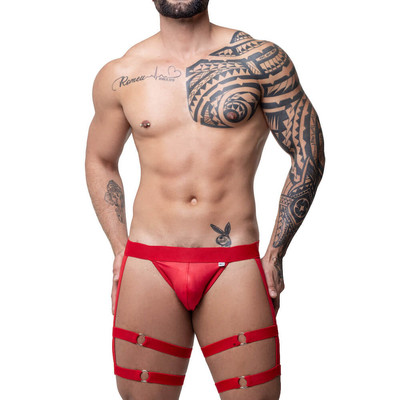 Cueca JockStrap em Cirrê com Ligas Elásticas - Steves Designer | Tamanho Único