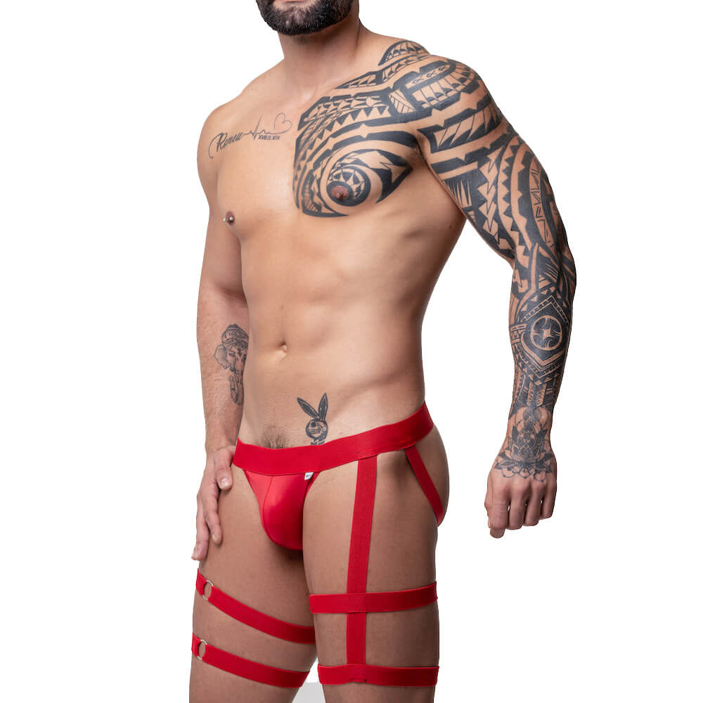 Cueca JockStrap em Cirrê com Ligas Elásticas - Steves Designer | Tamanho Único - 2