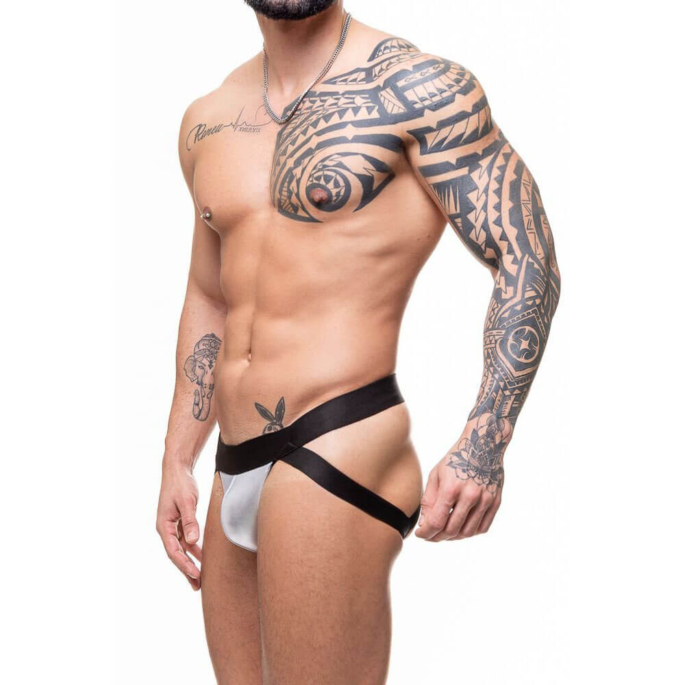 Cueca JockStrap em Cirrê Trançado Atrás - Steves Designer | Tamanho Único - 2