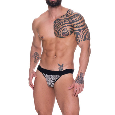 Cueca JockStrap com Estampa de Cobra - Steves Designer | Tamanho Único | Disponível em 2 Cores