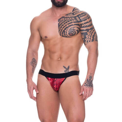 Cueca JockStrap com Estampa de Cobra - Steves Designer | Tamanho Único | Disponível em 2 Cores - 3