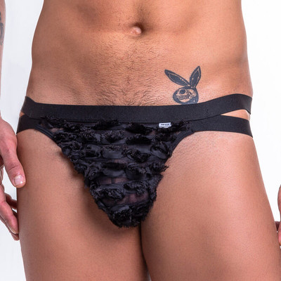Foto 3 do produto Steves Designer - Cueca JockStrap com Franjas e Fio Dental | Tamanho Único
