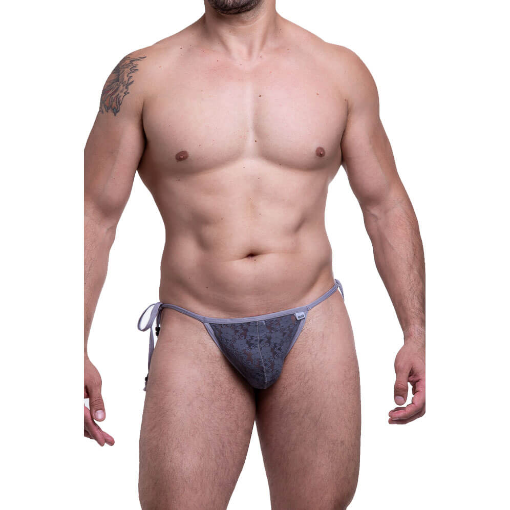 Steves Designer - Cueca JockStrap em Renda com Fio Dental e Joia - Tamanho Único | Disponível em 2 Cores - 4