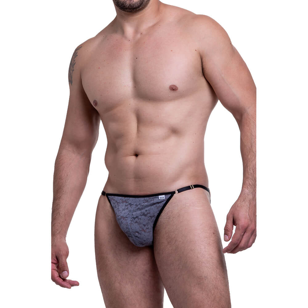 Cueca JockStrap em Renda com Tiras nas Nádegas - Steves Designer | Tamanho Único | Disponível em 4 Cores - 4