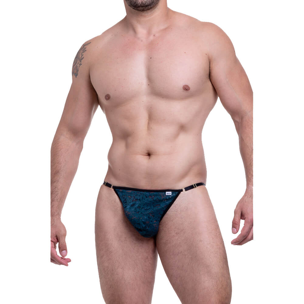 Cueca JockStrap em Renda com Tiras nas Nádegas - Steves Designer | Tamanho Único | Disponível em 4 Cores - 2