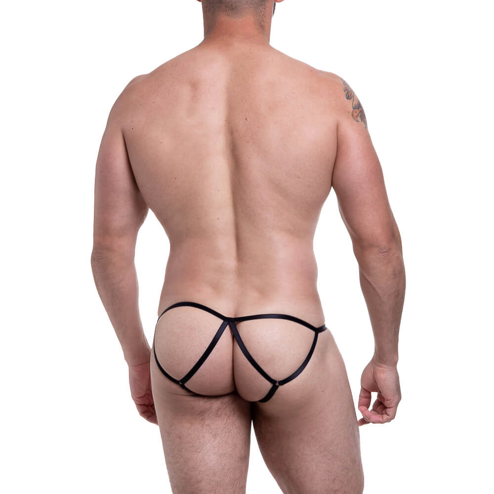 Cueca JockStrap em Renda com Tiras nas Nádegas - Steves Designer | Tamanho Único | Disponível em 4 Cores - 5
