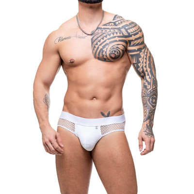Steves Designer - Cueca Jockstrap em Suplex com Arrastão e Abertura Traseira | Disponível em 2 Cores