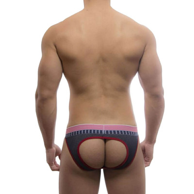 Cueca JockStrap com Elástico Estampado e Abertura - Steves Designer | Tamanho Único