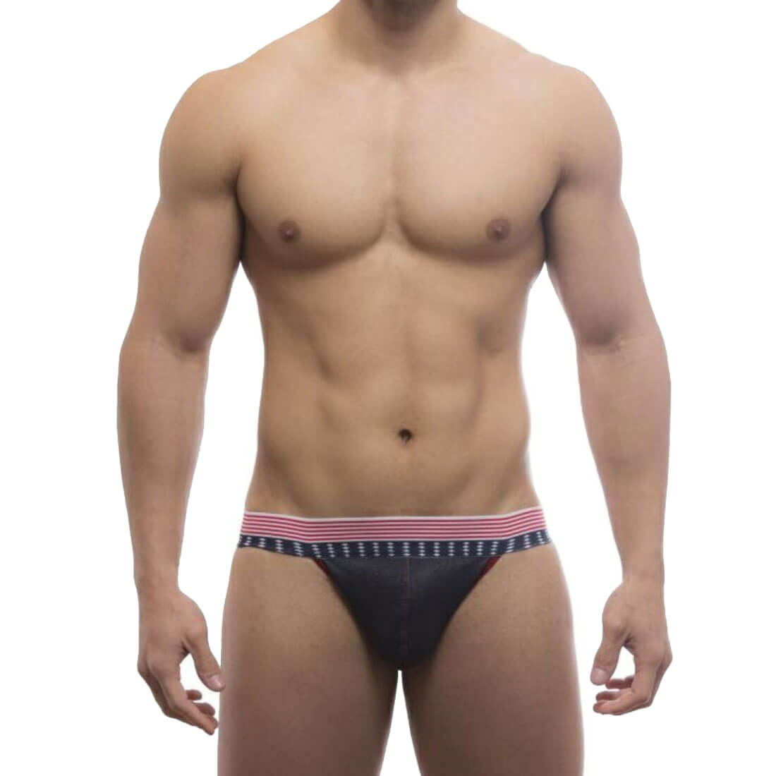 Cueca JockStrap com Elástico Estampado e Abertura - Steves Designer | Tamanho Único - 1