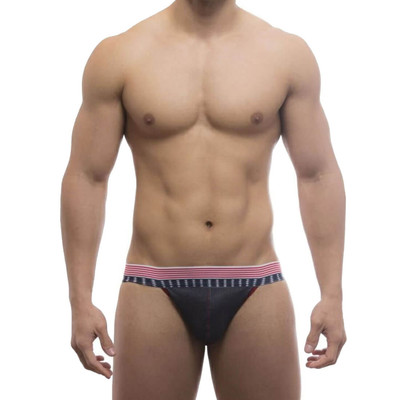 Cueca JockStrap com Elástico Estampado e Abertura - Steves Designer | Tamanho Único