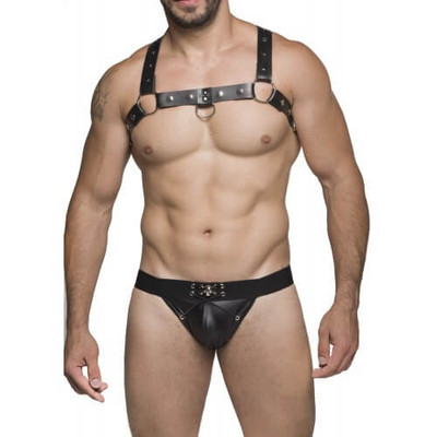Foto 1 do produto Steves Designer - Cueca JockStrap Tapa Sexo Caveira