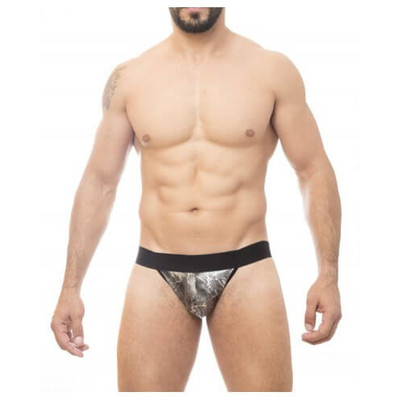 Foto 1 do produto Steves Designer - Cueca JockStrap Tapa Sexo | Cor: Prata