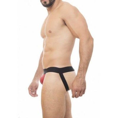 Foto 2 do produto Steves Designer - Cueca JockStrap Tapa Sexo | Cor: Vermelho