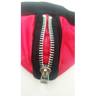 Foto 4 do produto Steves Designer - Cueca JockStrap Tapa Sexo com Detalhe de Zíper | Cor: Vermelho com Detalhe Preto