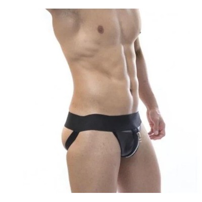 Foto 4 do produto Cueca Jock Strap Tapa Sexo com Detalhe de Zíper - Steves Designer | Tamanho Único | Disponível em 2 Cores